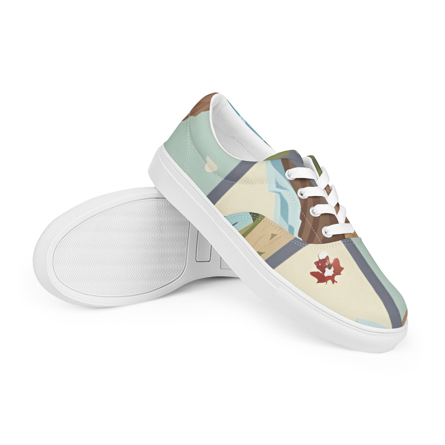 Women’s lace-up canvas shoes