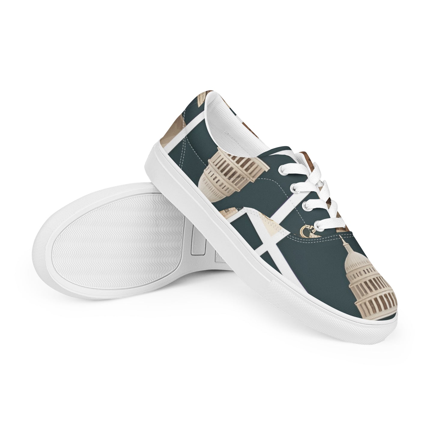 Women’s lace-up canvas shoes