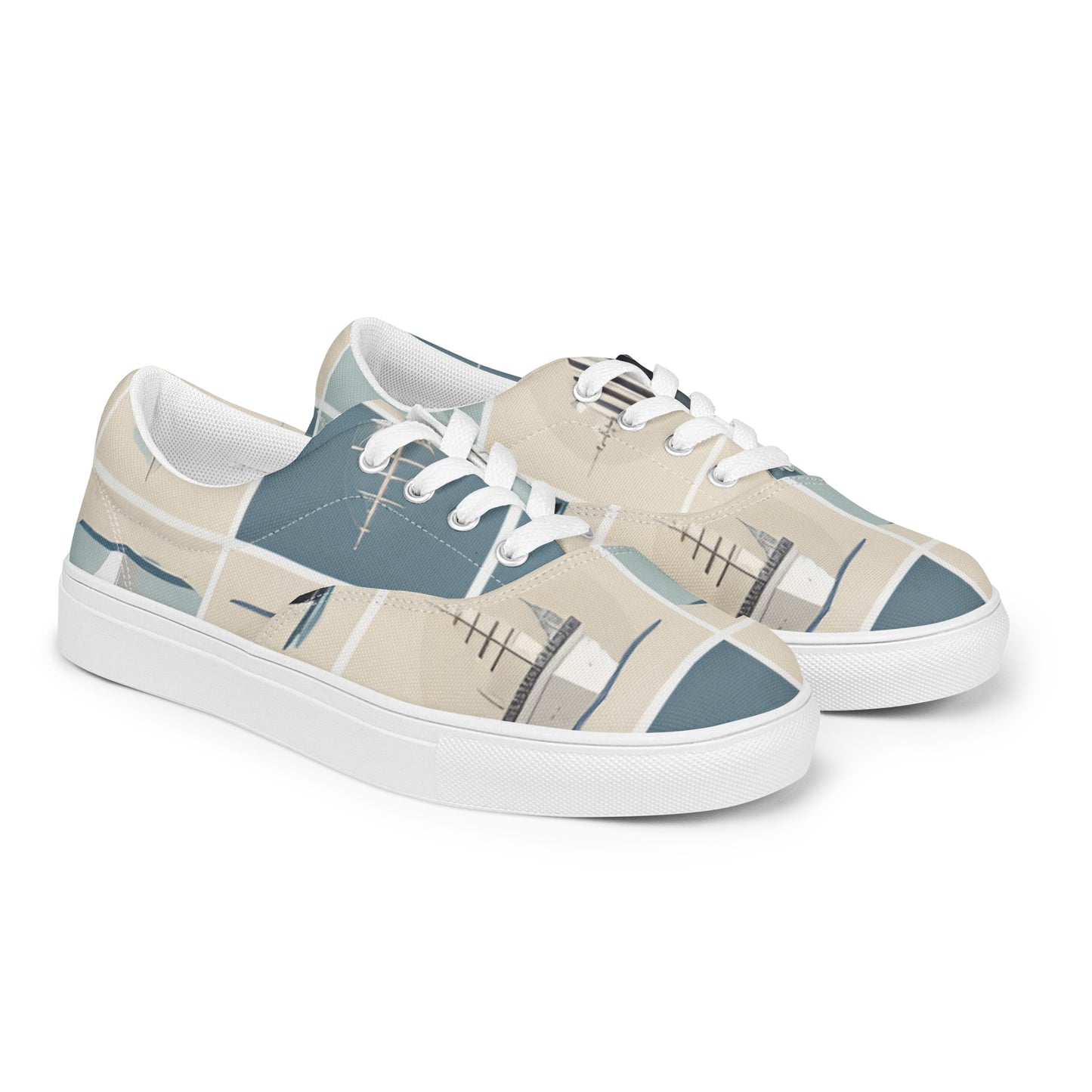 Women’s lace-up canvas shoes