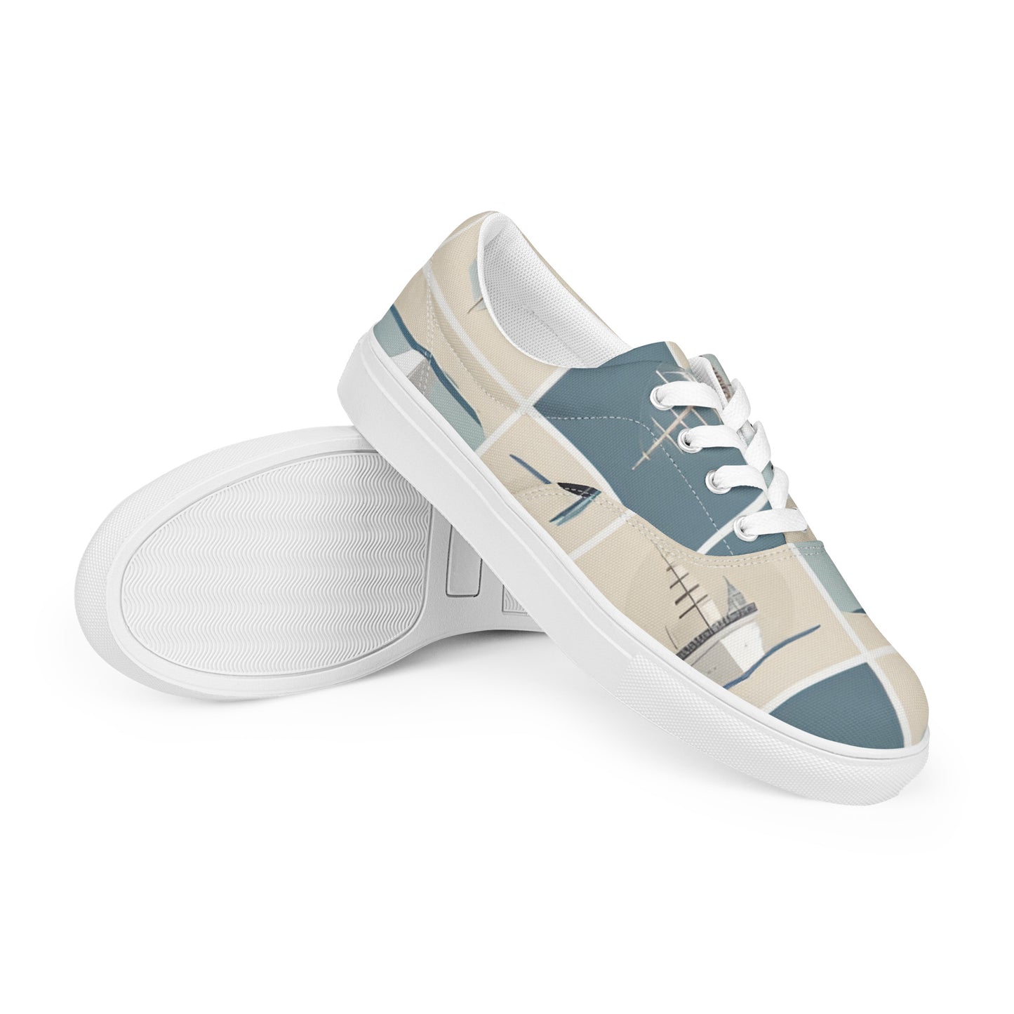 Women’s lace-up canvas shoes