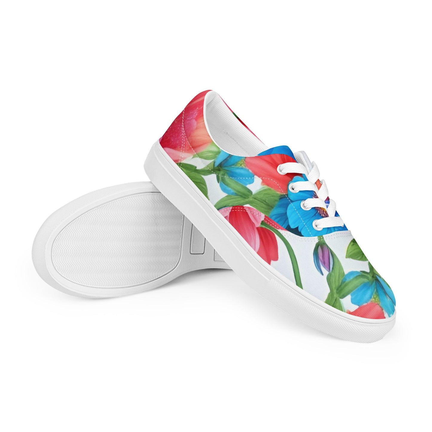 Women’s lace-up canvas shoes