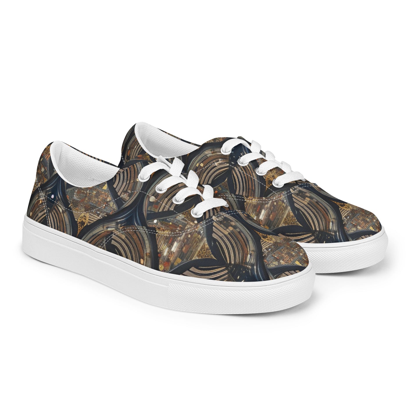 Women’s lace-up canvas shoes