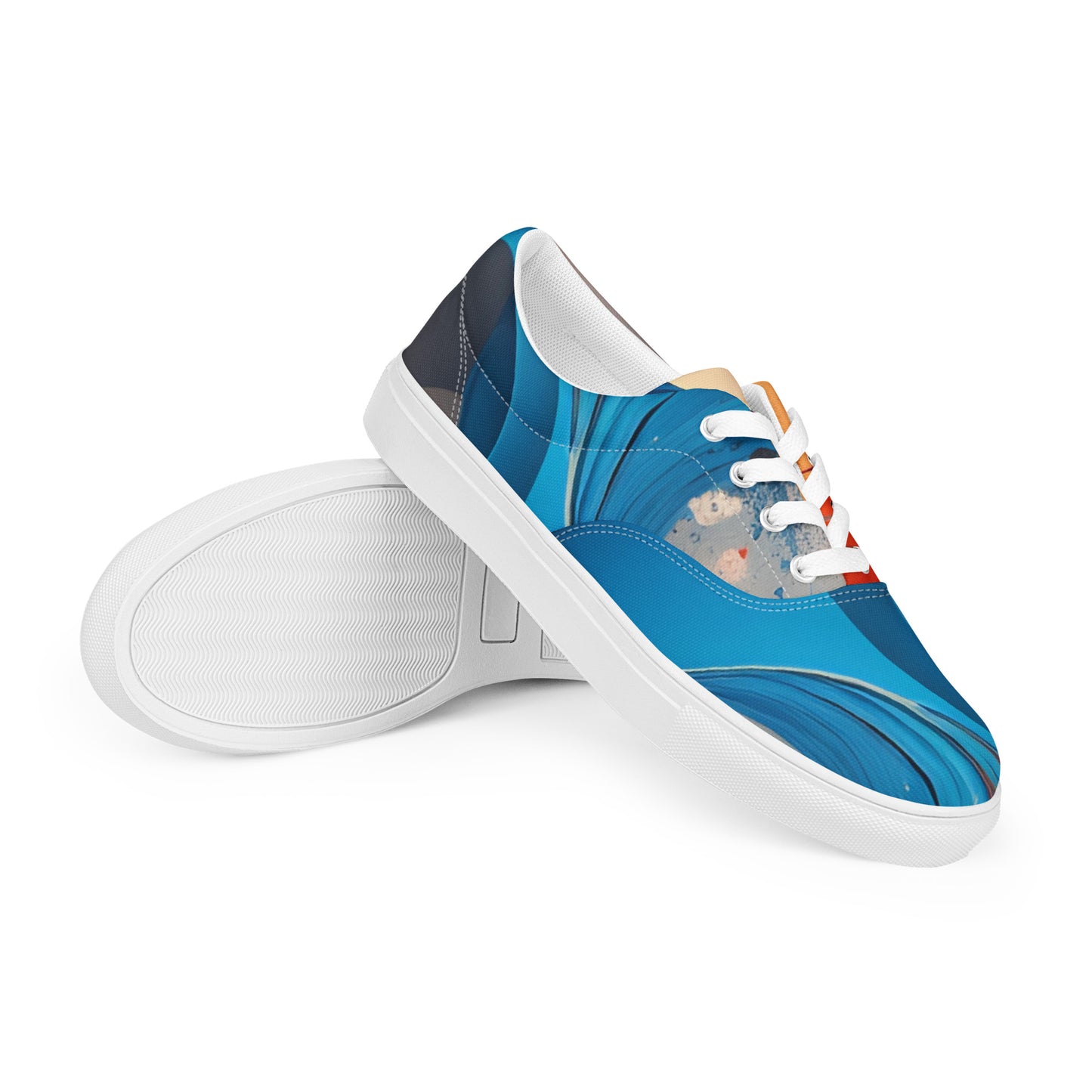 Women’s lace-up canvas shoes