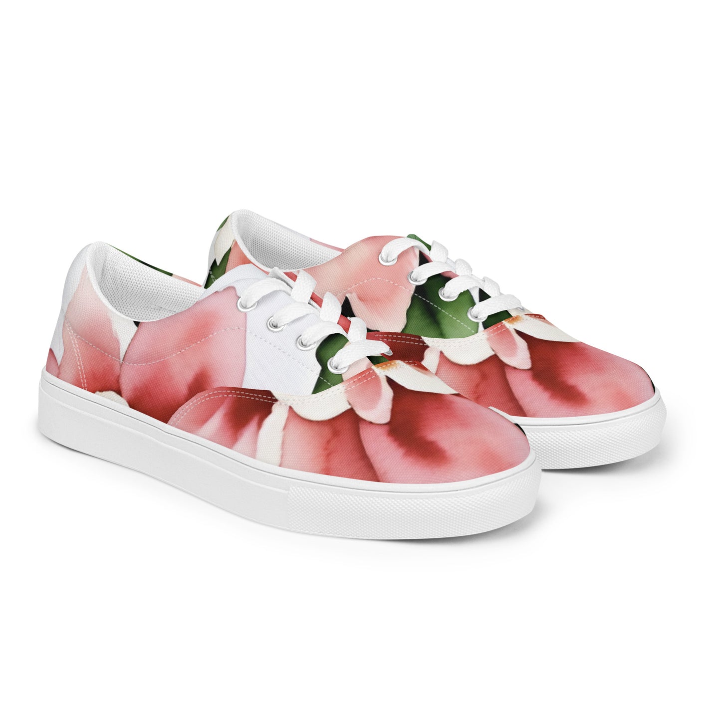 Women’s lace-up canvas shoes