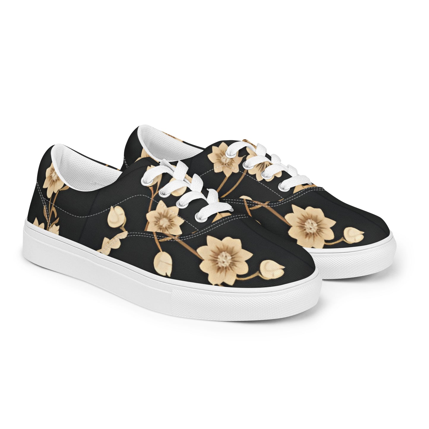 Women’s lace-up canvas shoes