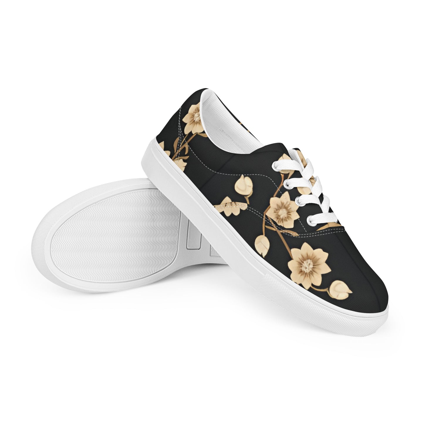 Women’s lace-up canvas shoes