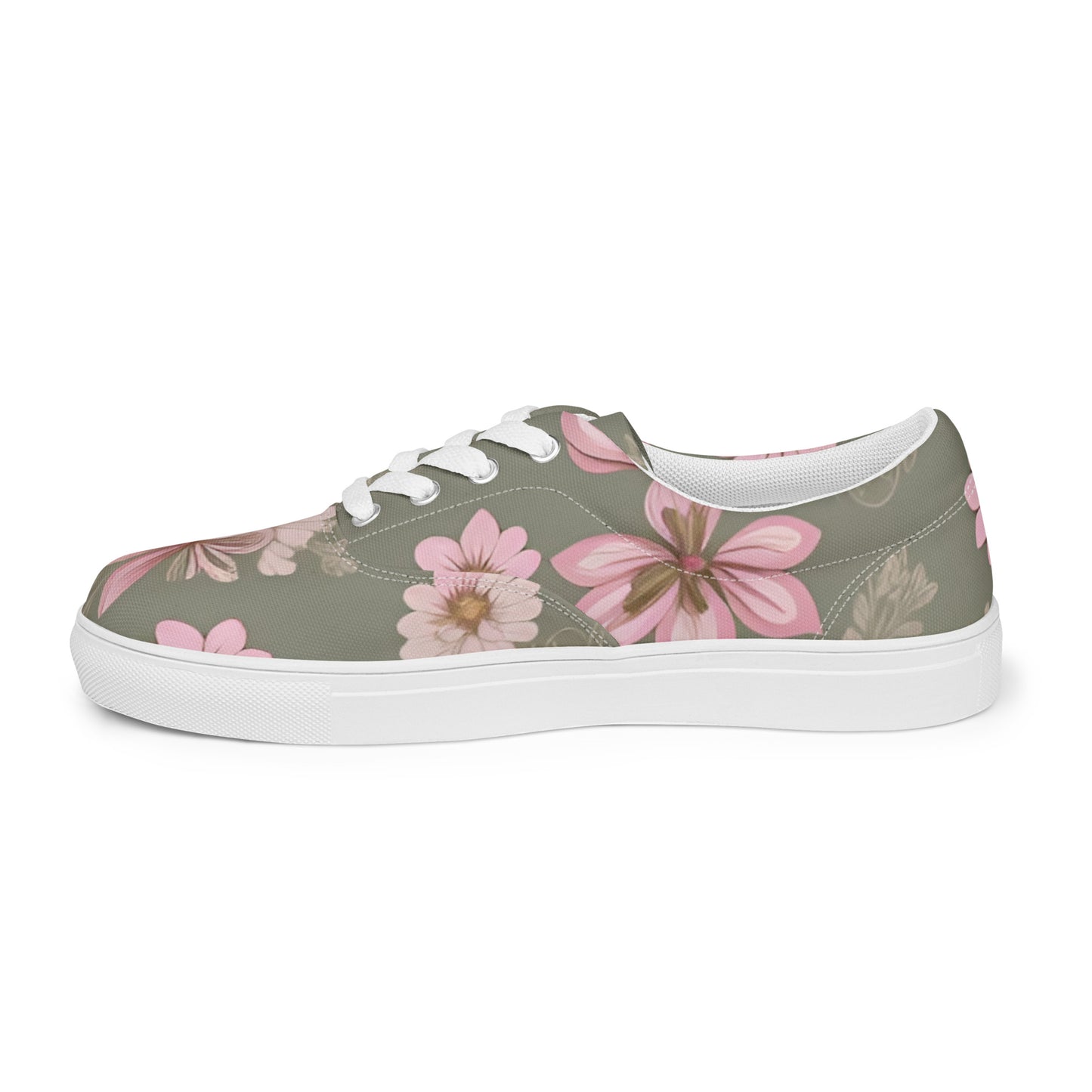 Women’s lace-up canvas shoes