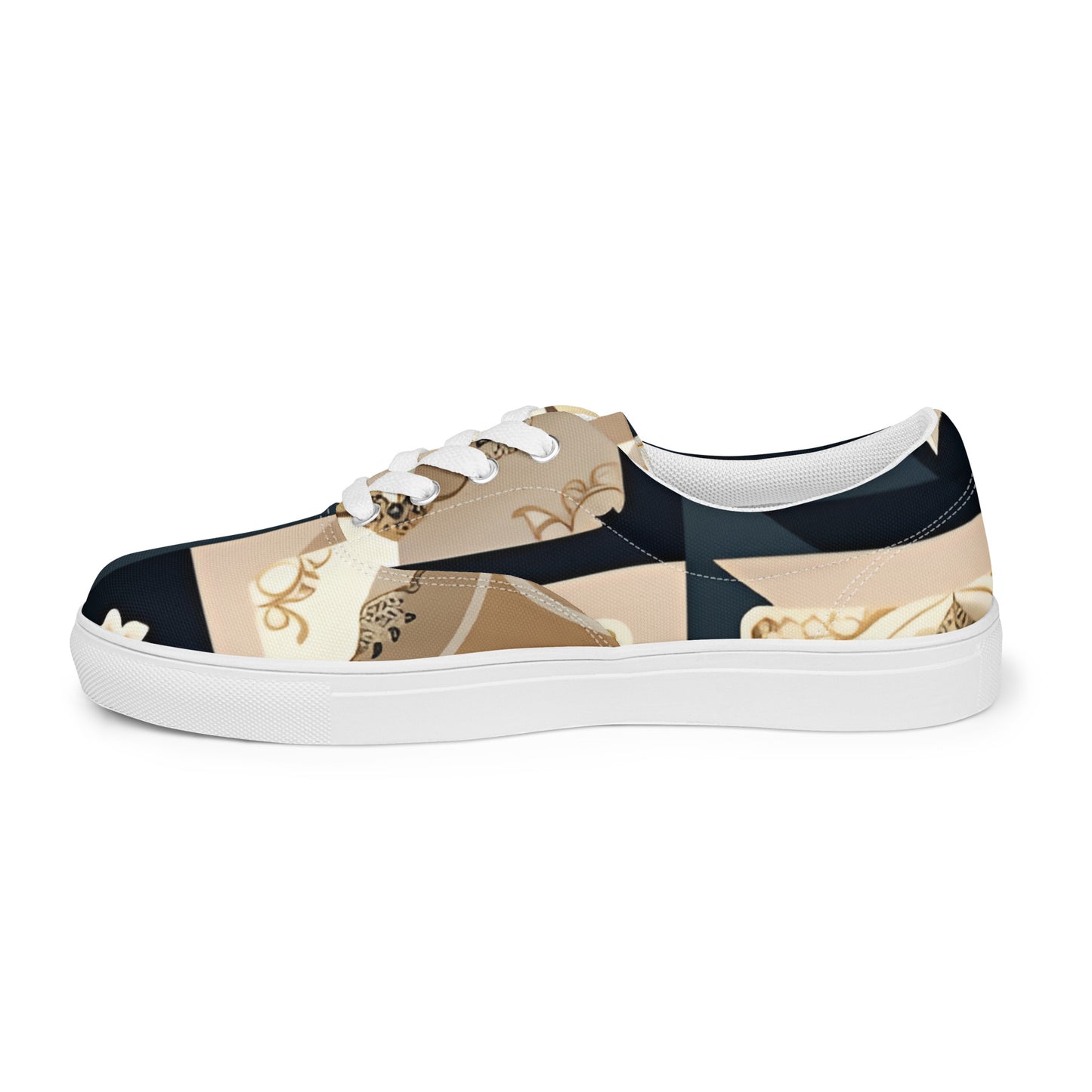 Women’s lace-up canvas shoes