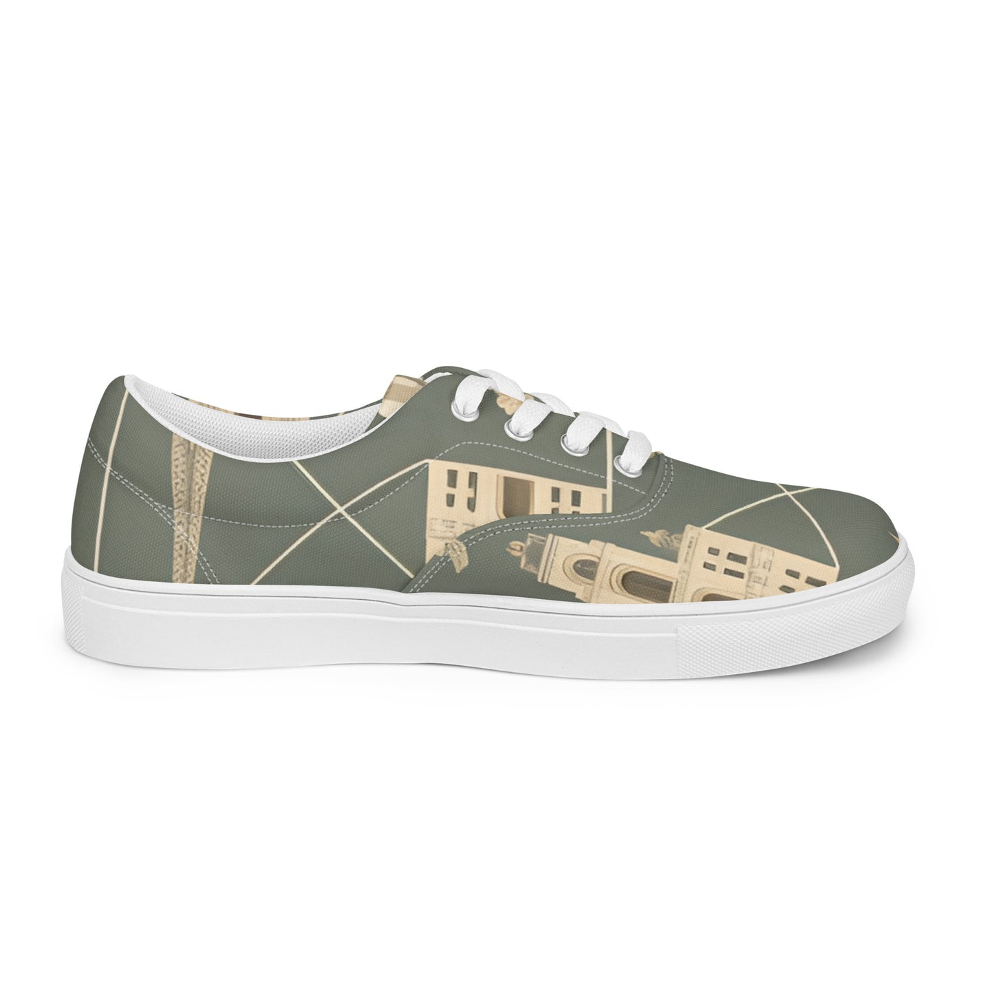 Women’s lace-up canvas shoes