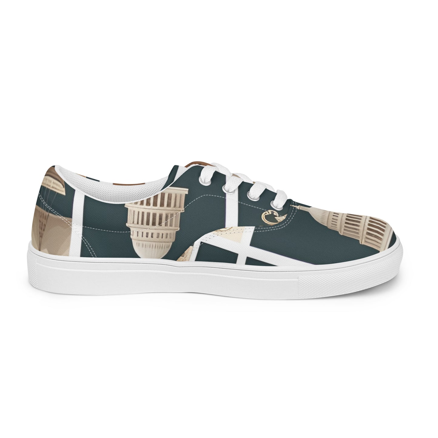 Women’s lace-up canvas shoes