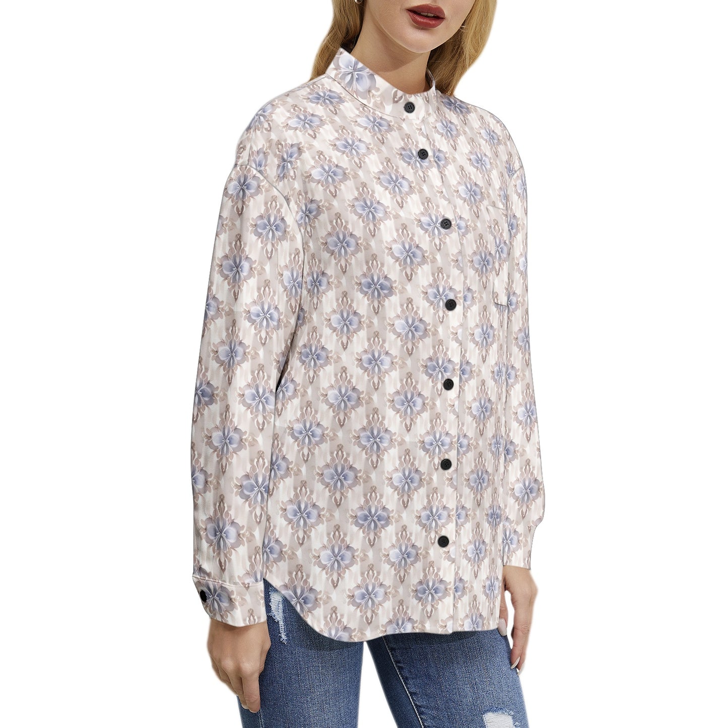 Long Sleeve Button Up Casual Shirt Top