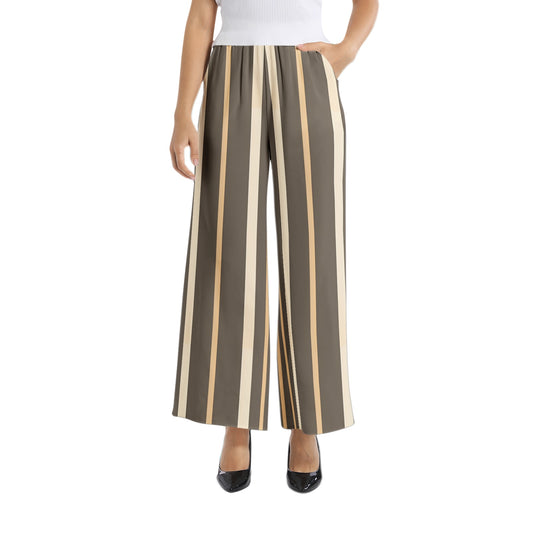 Elastic Waist Wide Leg Pant