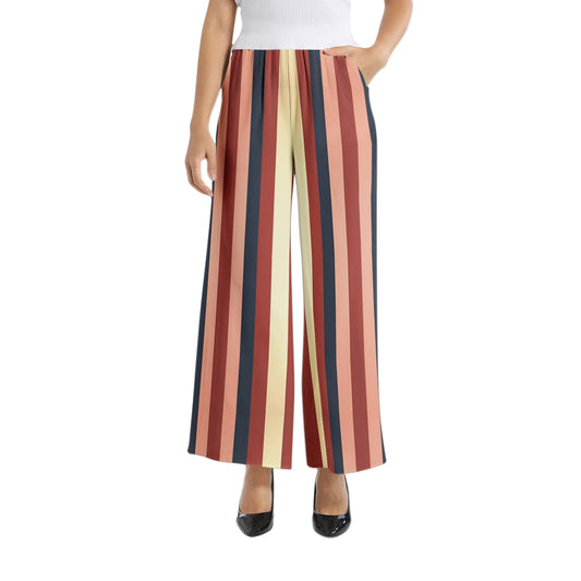 Elastic Waist Wide Leg Pant