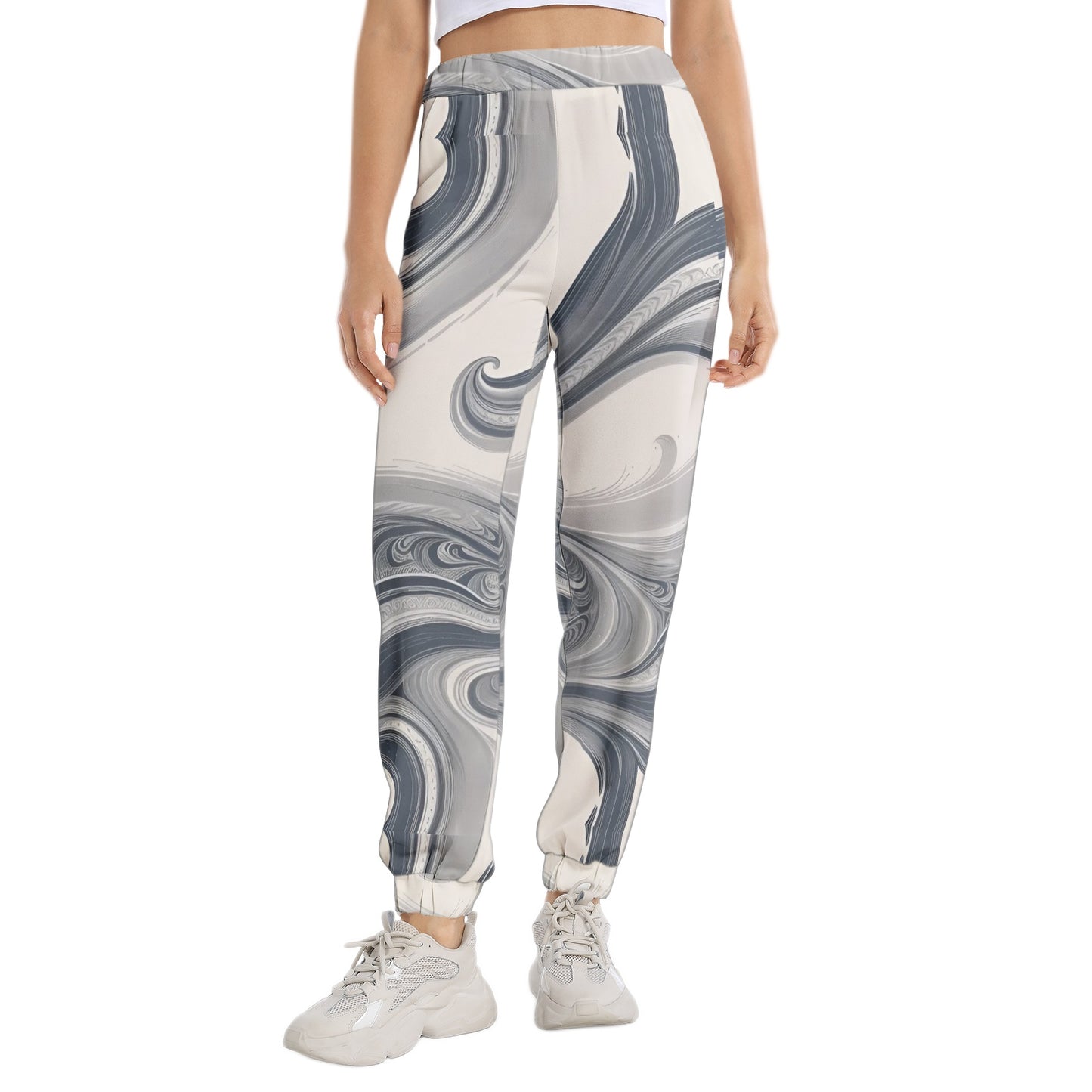 Elastic Waist Tapered Sweatpant