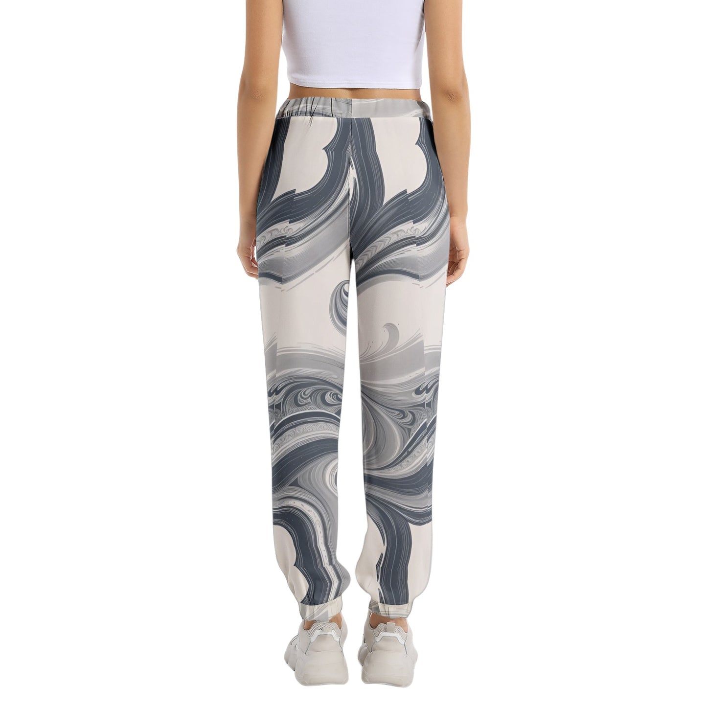 Elastic Waist Tapered Sweatpant