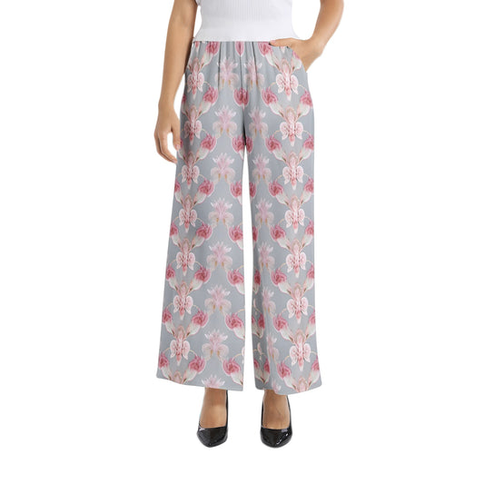 Elastic Waist Wide Leg Pant