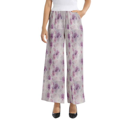 Elastic Waist Wide Leg Pant