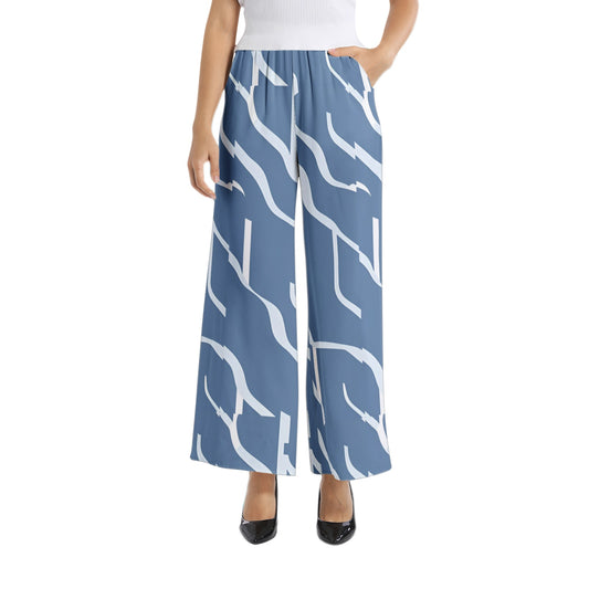 Elastic Waist Wide Leg Pant