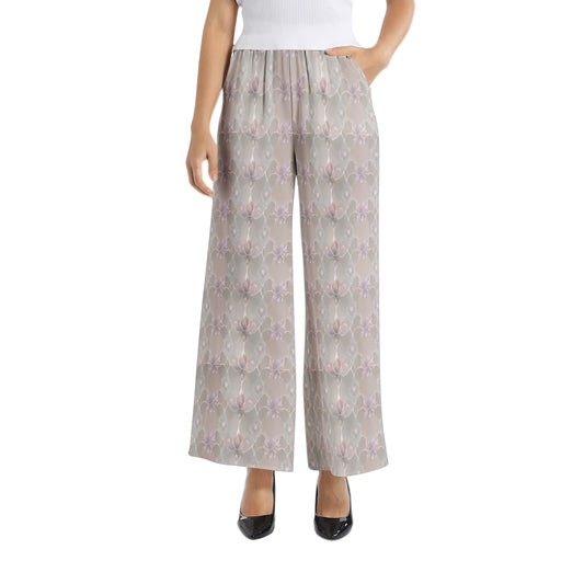 Elastic Waist Wide Leg Pant