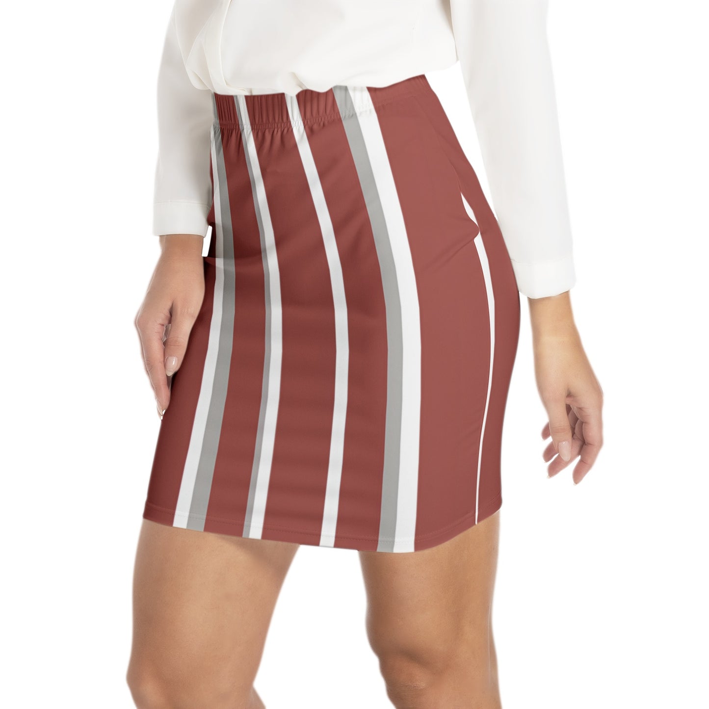 Elastic Waist Bodycon Skirt