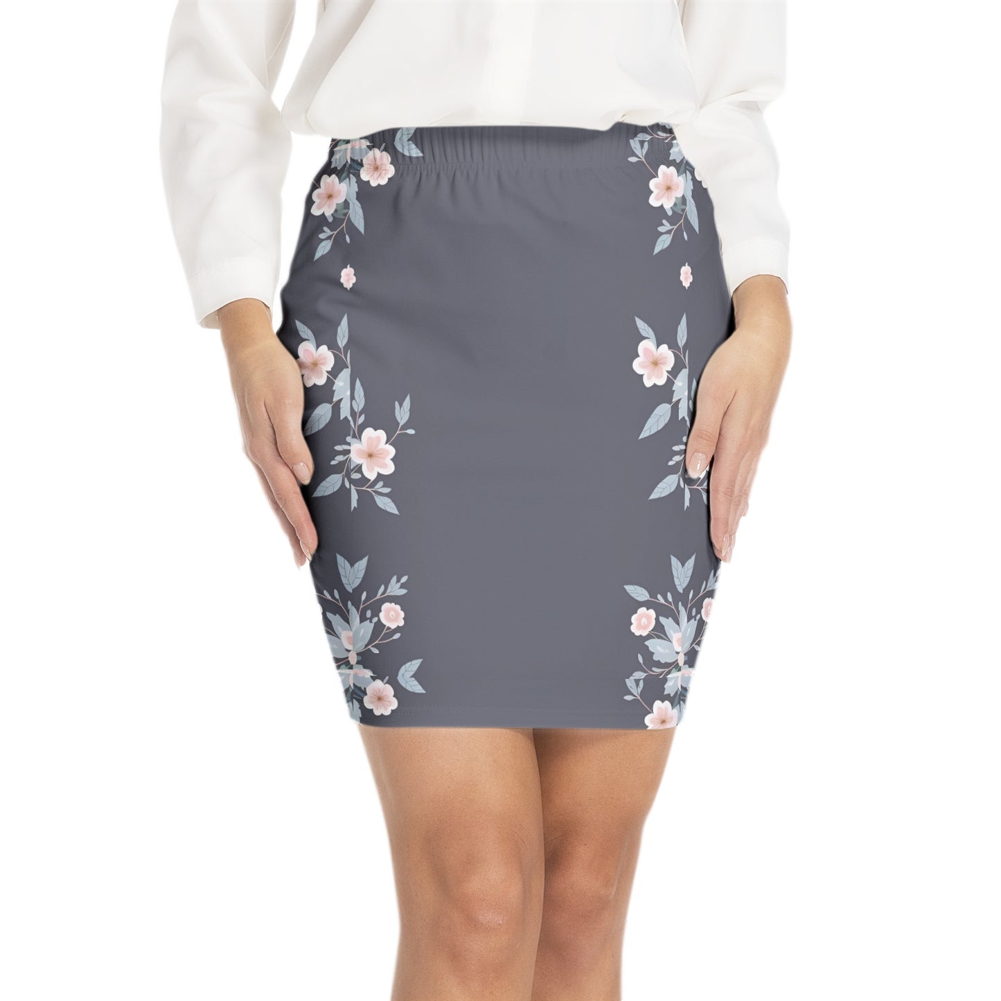 Elastic Waist Bodycon Skirt