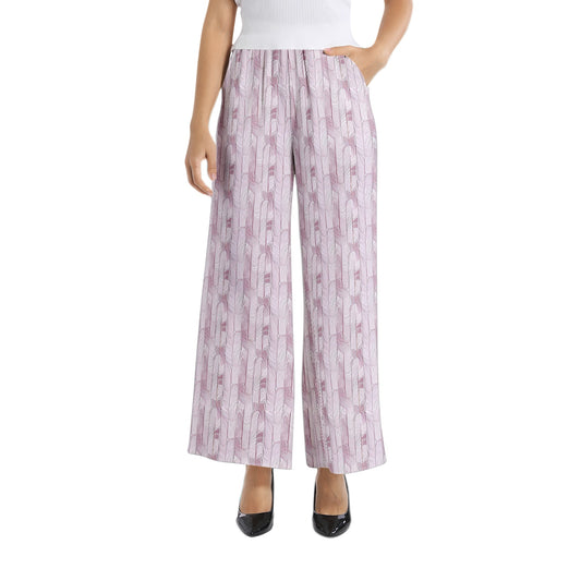 Elastic Waist Wide Leg Pant