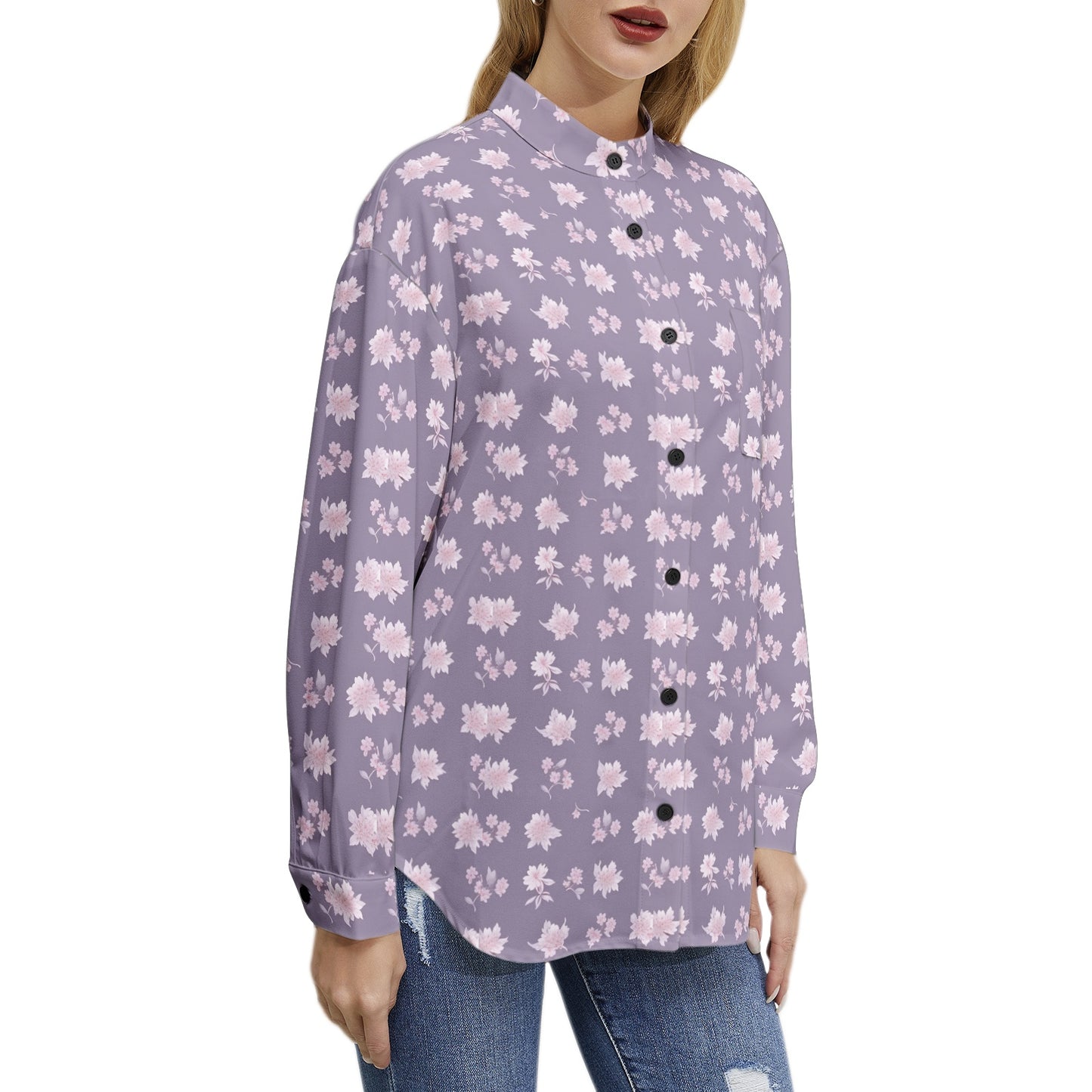 Long Sleeve Button Up Casual Shirt Top