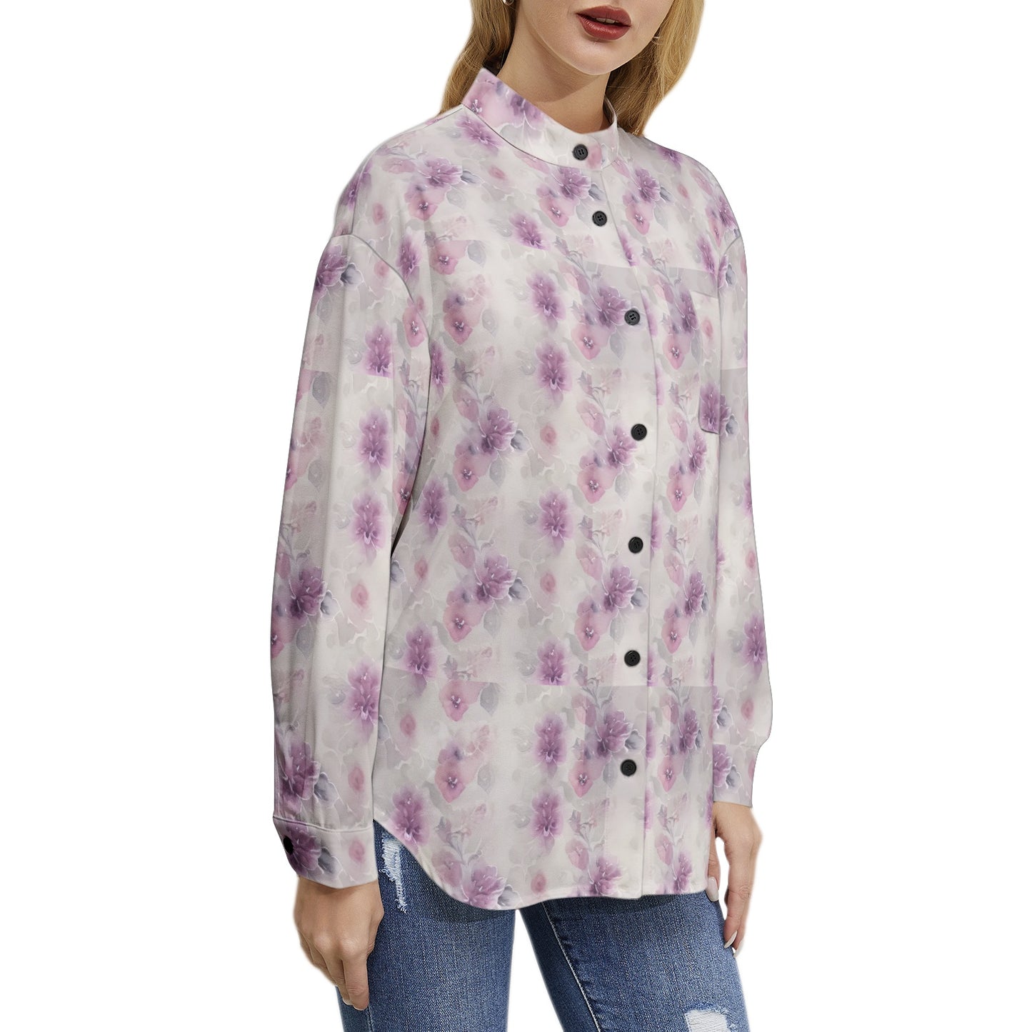 Long Sleeve Button Up Casual Shirt Top