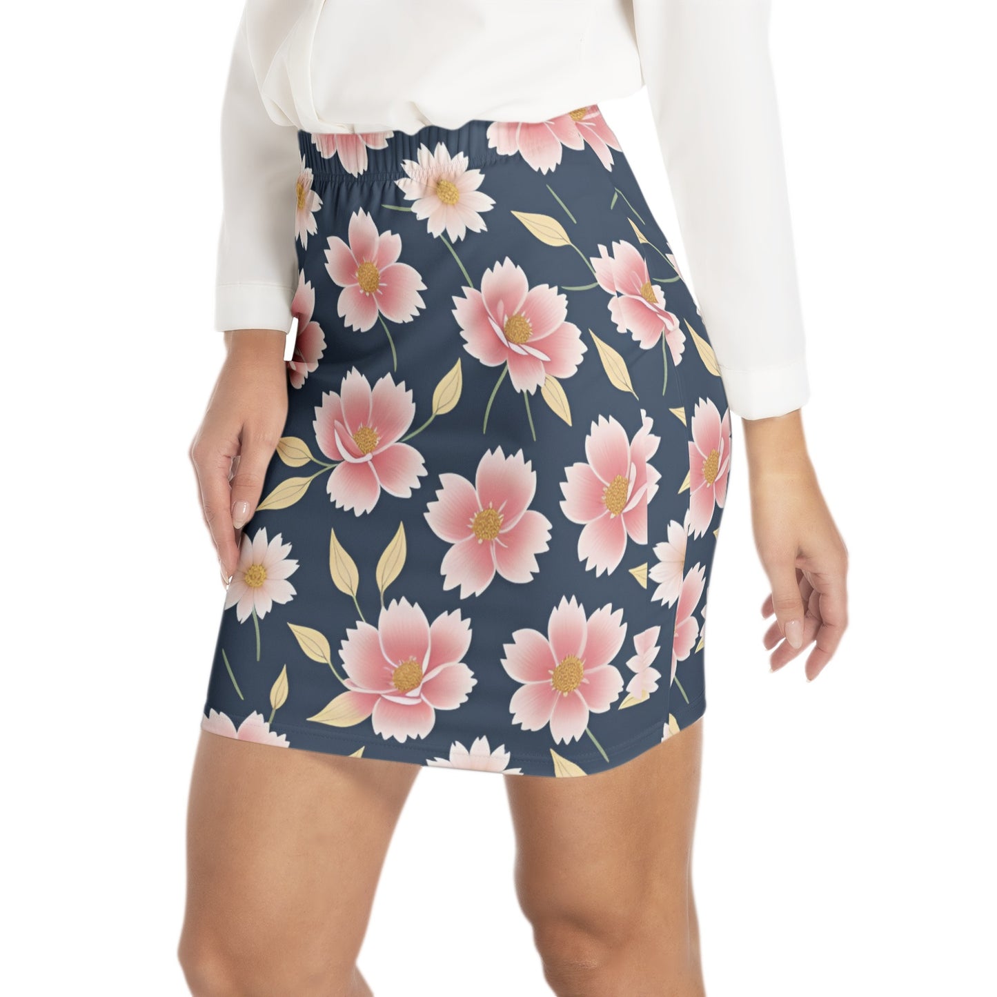 Elastic Waist Bodycon Skirt