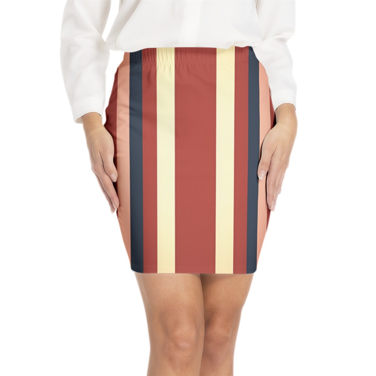 Elastic Waist Bodycon Skirt